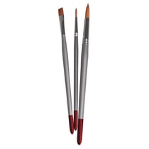 Set pinceaux peinture sur tissu FSC 100%, assortis, 3 pces
