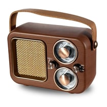Enceinte Bluetooth Rétro Multifonctionnelle Design Bois Signal Stable 1200mAh YONIS