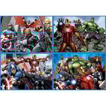 4 puzzles enfant avengers 50 - 80 - 100 - 150 pieces - educa - 16331