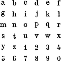 SET TAMPONS ALPHABET - 1,5 CM - BOIS