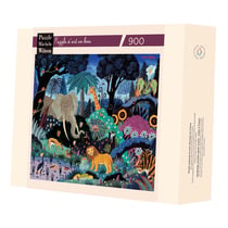 Puzzle 2D 900 pièces - NUIT DANS LA JUNGLE - M20137