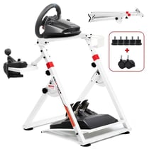 Support volant réglable GTPLAYER - Métal - Blanc - 68,5 à 80 cm