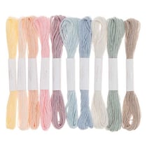 10 fils à broder en coton - Pastel