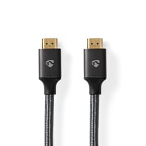 Nedis Câble HDMI vers HDMI Ultra Haute Vitesse 48 Gbps 8K à 60Hz 2m Gris anthracite