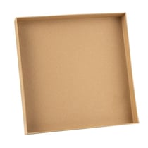 Plateau en carton kraft Carré - 30 cm - Alimentaire