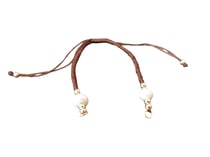 Bracelet à décorer en cordon tressé - réglable - Marron chocolat