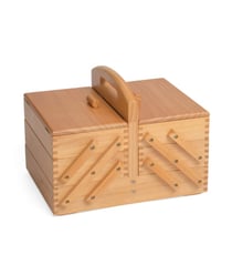 Travailleuse en bois à 3 niveaux - 23x31x25.2 cm - Distrifil Marron