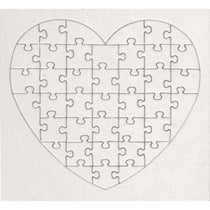 Puzzles Coeur 40 pièces 16x16cm Lot de 10 pièces