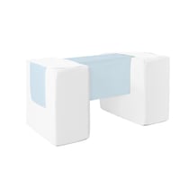3 blocs en mousse blanc bleu pastel - Velinda
