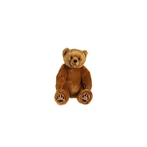 Peluche - Ours Grizzly assis miel - 42 Cm