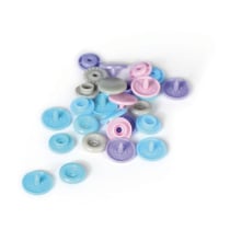 Graine Créative - 10 pressions resine coloris pastel