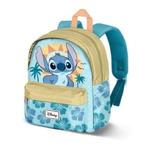 Petit Sac à Dos Stitch Disney Pastel Feuilles - Turquoise / Vert Anis