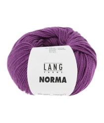 Pelote de coton à tricoter Norma - Lang Yarns 85 Violet