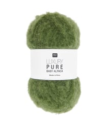 Pelote exceptionnelle LUXURY PURE BABY ALPACA - Rico Design - Le fil 100 % alpaga bébé pour un tricot haut de gamme 06 Olive