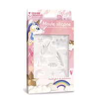 Graine Créative - Moule en silicone 20x13 cm Licorne