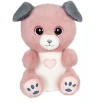 Peluche - Peluche Chien CANDY rose poudré et gris – Cutydoos Love – 23 cm