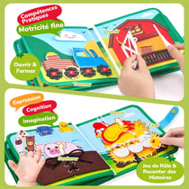 Livre d'éveil JoyCat - Ferme Montessori - 1 à 3 ans