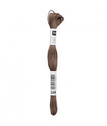 Fil à broder mouliné Uni - Rico Design 229 Marron