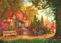 Puzzle 1000 pièces - L'Heure Du Thé : Chaumière - Trefl
