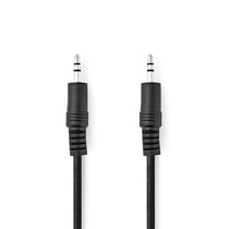 Nedis Câble audio jack stéréo 10 m mâle vers mâle compact Noir