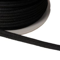 Double cordon 9mm noir au mètre