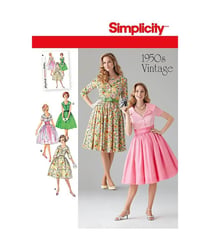 Patron Simplicity 1459 robe vintage taille n°FR 36-44