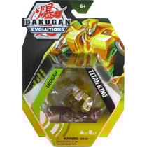 Bakugan evolutions geogan : titan king avec carte - geogan jaune - saison 4 - spin master 20140052