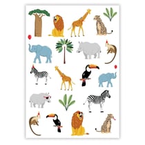 Tatouages éphémères - Animaux de la Savane