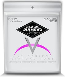 Black Diamond® Silverplated 2% 13/56 - Cordes pour Acoustique/Folk