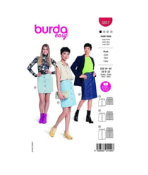 Patron Burda 5857-Jupe taille n°FR 36-50