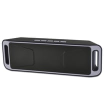 Enceinte Bluetooth Portable Multifonction Avec Appel Mains Libres Et Radio FM Gris YONIS