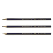 Crayon graphite Goldfaber - Faber-Castell - Hexagonal - Dureté 2H - Lot de 3