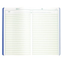 Piqûre 40x24cm - Pointage 46 lignes 80 pages - Couleurs assorties - Exacompta