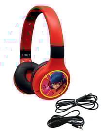 Casque 2 en 1 Miraculous Bluetooth et Filaire confortable et pliable avec limitation de son