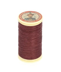Fil lin glacé 30 m – Fil au Chinois – N° 40 – Fil de lin retors, lisse, résistant 470 Grenat