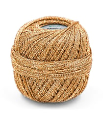 Fil à tricoter brillant GLITTER - Grundl 8210 Marron