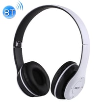 Casque Bluetooth Pliable Sans Fil, Support MP3 FM Appel, Autonomie 18h, Charge 2h Blanc YONIS