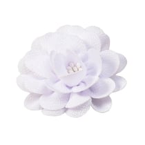 Broche fleur 8,5cm blanc