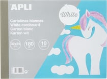 Carton Bloc 32X24Cm 10  Feuilles  Blanche