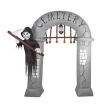 Entrée de cimetière gonflable - lumineux - 2,40 m