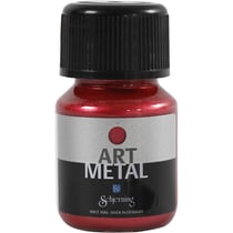 Peinture acrylique métallisée - Rouge lave - 30 ml