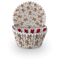75 Caissettes à Cupcakes Bonhomme Pain d'Epice