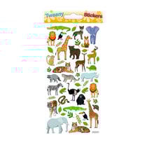 Autocollants réutilisables - Relief 3D - Animaux de la savane