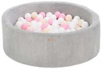 Piscine à balles 300 balles 90 cm rose clair, cappuccino - Velinda