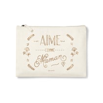 Trousse rectangulaire PM (20x13 cm) - Aime comme maman