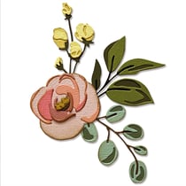 Gabarit de découpe pour machine Sizzix Tim Holtz - Bloom Colorize - 17 pièces