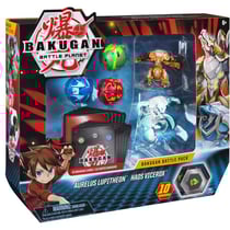 Bakugan battle planet - battle pack aurelus lupitheon et haos vicerox : 5 boules - 10 bakucores - spin master 20115152