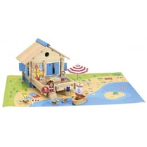Maison du bord de l'eau 120 pieces - jeujura - 8076 - jeu construction bois
