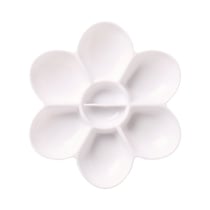 Palette de peinture fleur plastique blanc