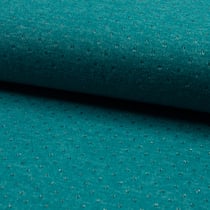 Tissu Maille lurex ajouré Vert canard